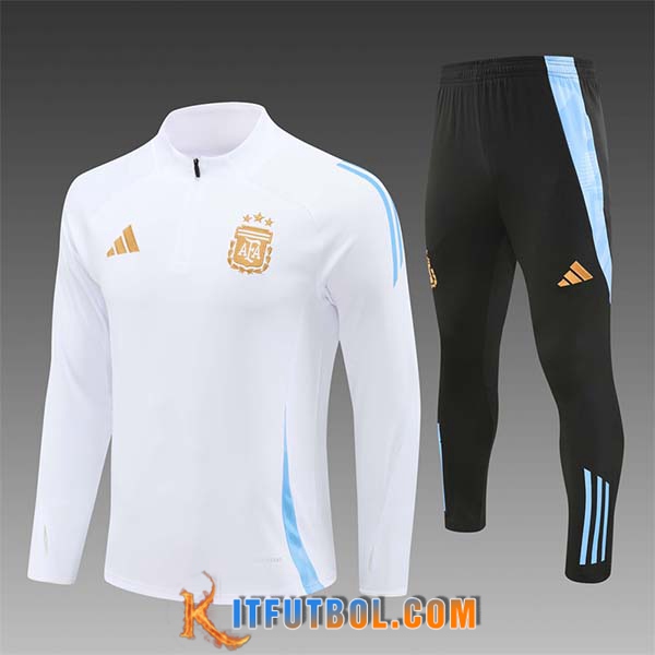 Chandal Equipos De Futbol Argentina Ninos Blanco/Azul 2024/2025