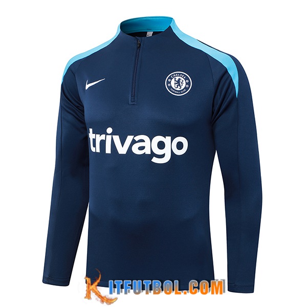 Sudadera De Entrenamiento FC Chelsea azul real 2024/2025