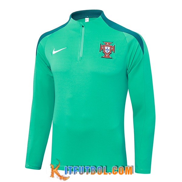 Sudadera De Entrenamiento Portugal Verde 2024/2025 -03