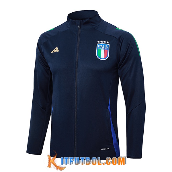 Chaquetas Futbol Italia Azul Oscuro 2024/2025