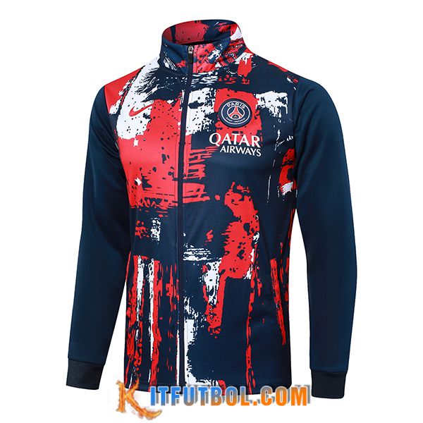 Chaquetas Futbol PSG Azul/Rojo 2024/2025