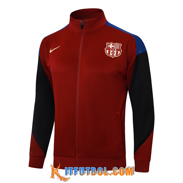 Chaquetas Futbol FC Barcelona Rojo/Negro/Azul 2024/2025