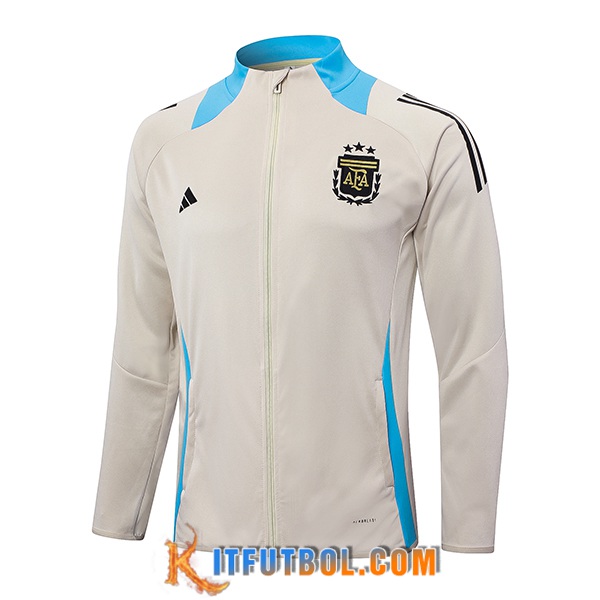 Chaquetas Futbol Argentina Beige/Azul 2024/2025