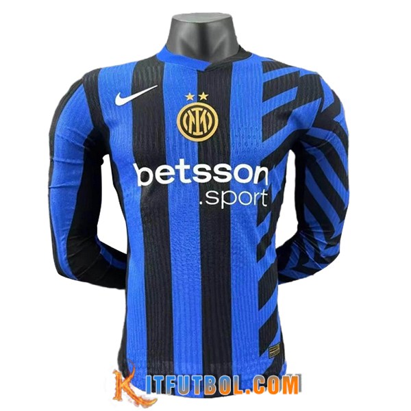 Camisetas De Futbol Inter Milan Manga Largas Primera 2024/2025