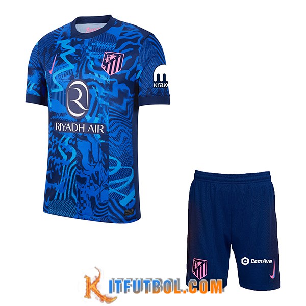 Nueva Camisetas De Futbol Atletico Madrid Ninos Tercera 2024/2025
