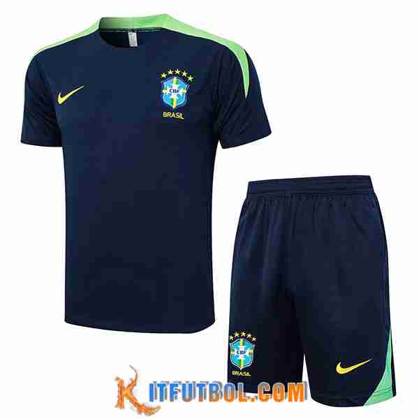 Camiseta Entrenamiento Brasil Azul/Verde 2024/2025 -04