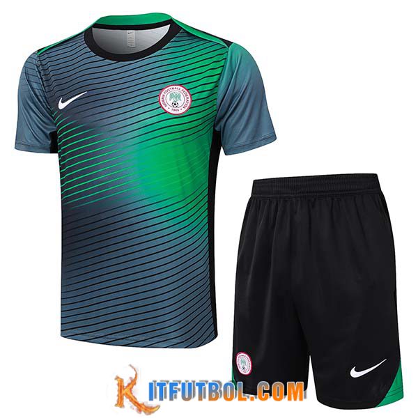 Camiseta Entrenamiento Nigeria Negro/Verde 2024/2025