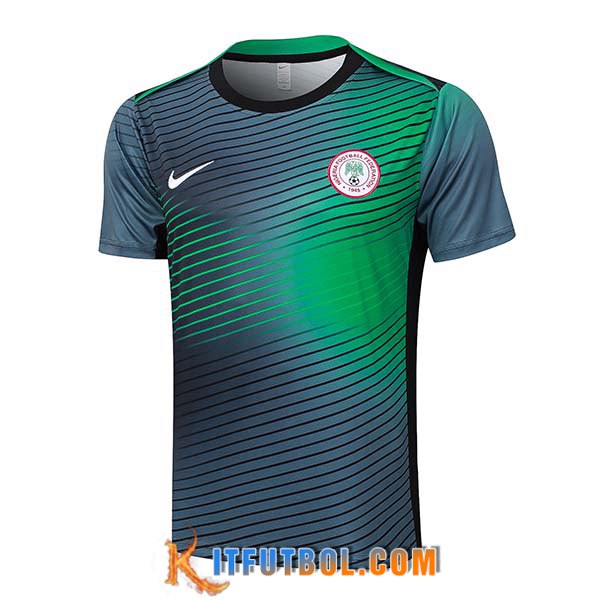 Camiseta Entrenamiento Nigeria Negro/Verde 2024/2025