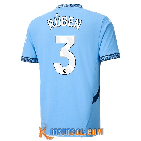 Camisetas De Futbol Manchester City (RÚBEN #3) 2024/2025 Primera