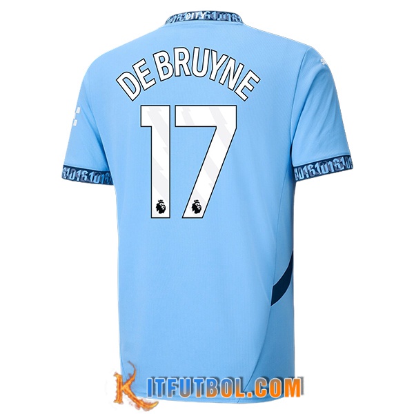Camisetas De Futbol Manchester City (DE BRUYNE #17) 2024/2025 Primera