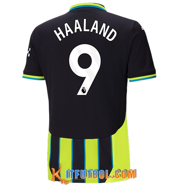 Camisetas De Futbol Manchester City (HAALAND #9) 2024/2025 Segunda