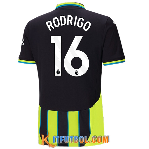 Camisetas De Futbol Manchester City (RODRIGO #16) 2024/2025 Segunda