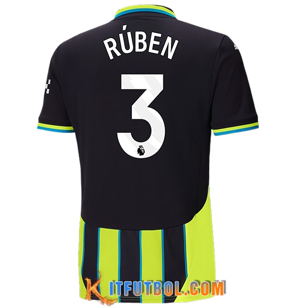 Camisetas De Futbol Manchester City (RÚBEN #3) 2024/2025 Segunda