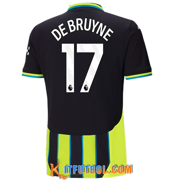 Camisetas De Futbol Manchester City (DE BRUYNE #17) 2024/2025 Segunda