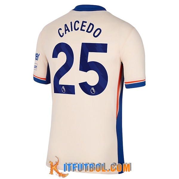 Camisetas De Futbol Chelsea (CAICEDO #25) 2024/2025 Segunda