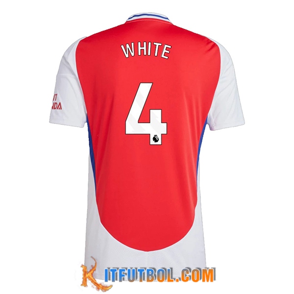 Camisetas De Futbol Arsenal (WHITE #4) 2024/2025 Primera