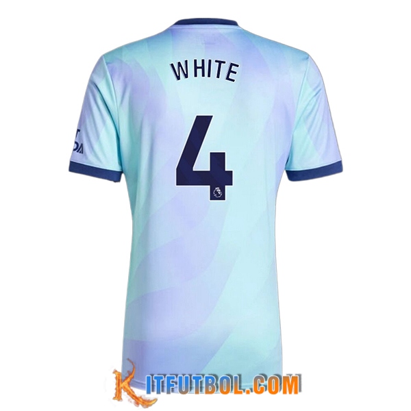 Camisetas De Futbol Arsenal (WHITE #4) 2024/2025 Tercera
