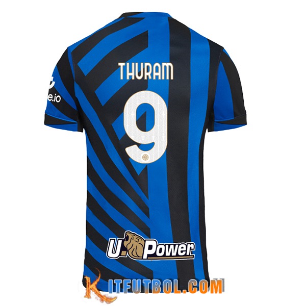 Camisetas De Futbol Inter Milan (THURAM #9) 2024/2025 Primera
