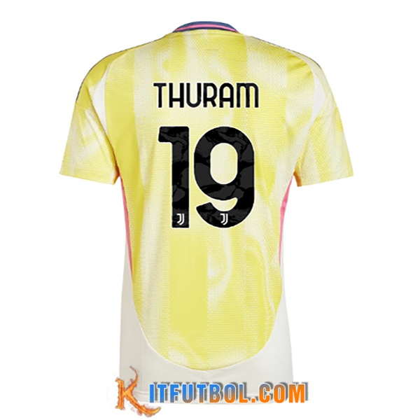 Camisetas De Futbol Juventus (THURAM #19) 2024/2025 Segunda