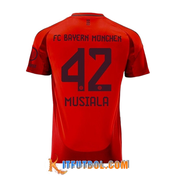 Camisetas De Futbol Bayern Munich (MUSIALA #42) 2024/2025 Primera