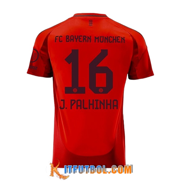 Camisetas De Futbol Bayern Munich (J.PALHINHA #16) 2024/2025 Primera