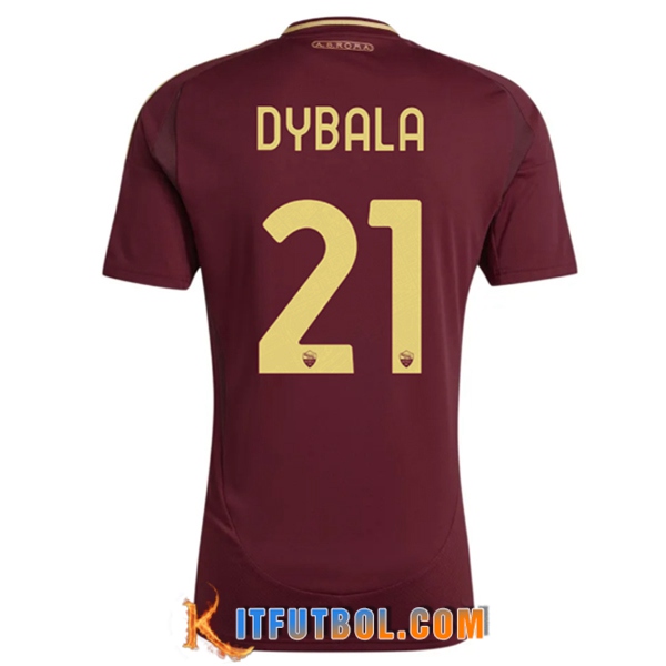 Camisetas De Futbol AS Roma (DYBALA #21) 2024/2025 Primera