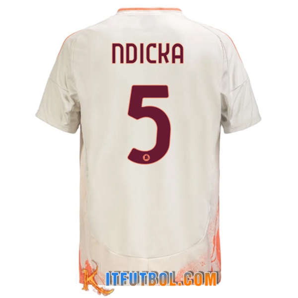 Camisetas De Futbol AS Roma (NDICKA #5) 2024/2025 Segunda