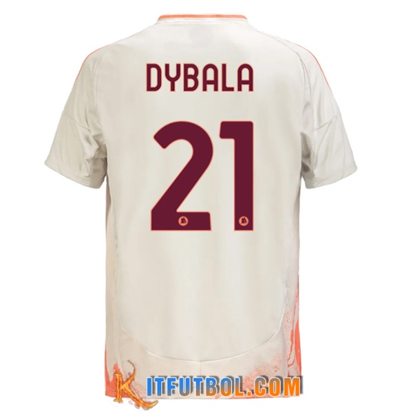 Camisetas De Futbol AS Roma (DYBALA #21) 2024/2025 Segunda