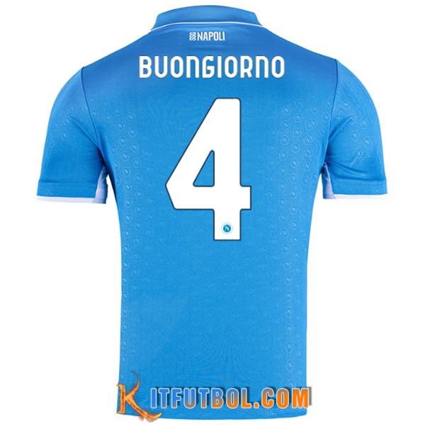 Camisetas De Futbol SSC Napoli (BUONGIORNO #4) 2024/2025 Primera