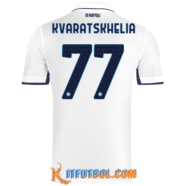 Camisetas De Futbol SSC Napoli (KVARATSKHELIA #77) 2024/2025 Segunda