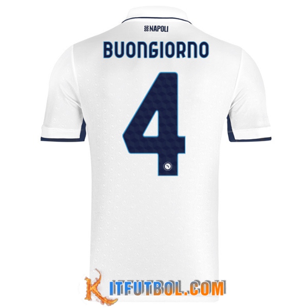 Camisetas De Futbol SSC Napoli (BUONGIORNO #4) 2024/2025 Segunda