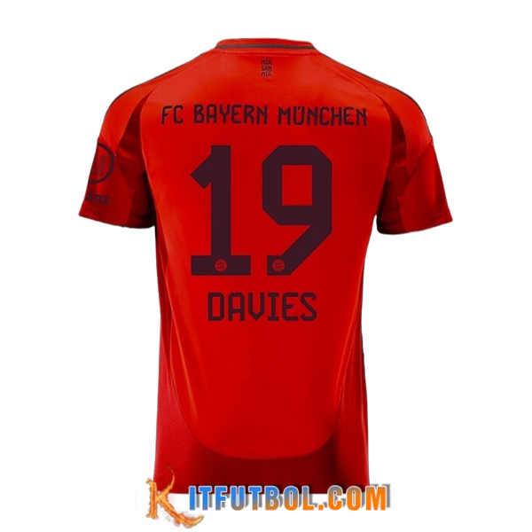 Camisetas De Futbol Bayern Munich (DAVIES #19) 2024/2025 Primera