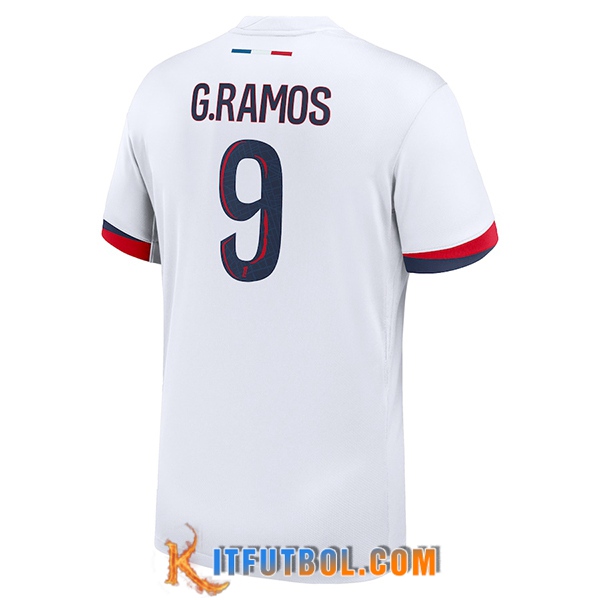 Camisetas De Futbol PSG (G.RAMOS #9) 2024/2025 Segunda