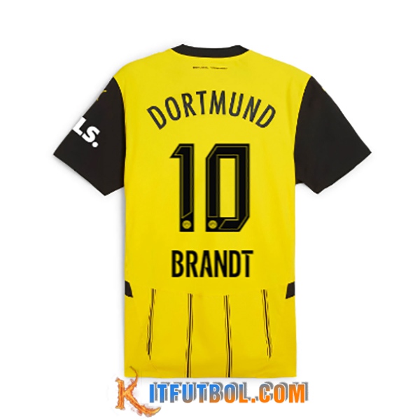Camisetas De Futbol Dortmund BVB (BRANDT #10) 2024/2025 Primera