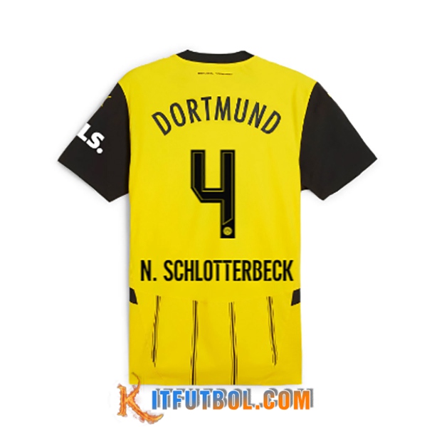 Camisetas De Futbol Dortmund BVB (N.SCHLOTTERBECK #4) 2024/2025 Primera