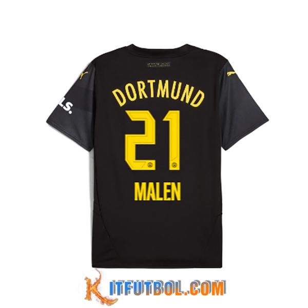 Camisetas De Futbol Dortmund BVB (MALEN #21) 2024/2025 Segunda