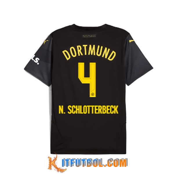 Camisetas De Futbol Dortmund BVB (N.SCHLOTTERBECK #4) 2024/2025 Segunda