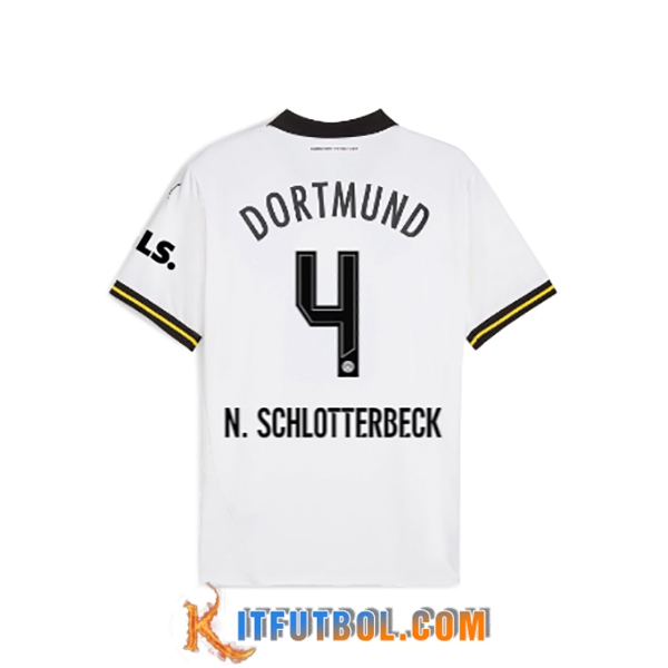 Camisetas De Futbol Dortmund BVB (N.SCHLOTTERBECK #4) 2024/2025 Tercera