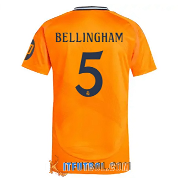 Camisetas De Futbol Real Madrid (BELLINGHAM #5) 2024/2025 Segunda