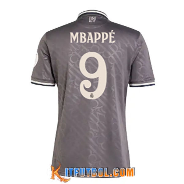 Camisetas De Futbol Real Madrid (Mbappé #9) 2024/2025 Tercera