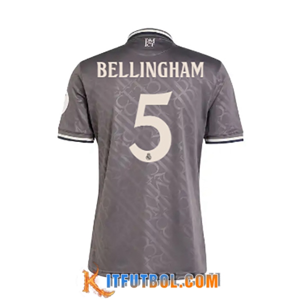 Camisetas De Futbol Real Madrid (BELLINGHAM #5) 2024/2025 Tercera