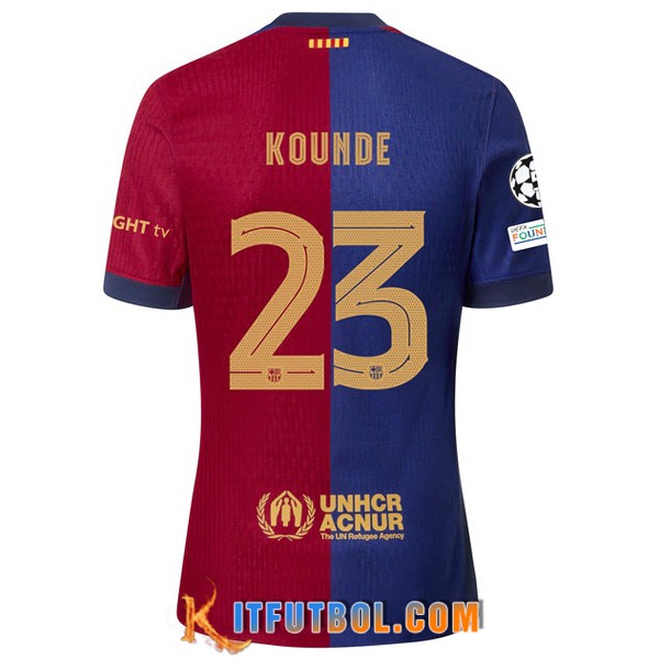 Camisetas De Futbol Barcelona (KOUNDE #23) 2024/2025 Primera