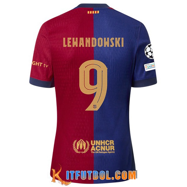 Camisetas De Futbol Barcelona (LEWANDOWSKI #9) 2024/2025 Primera