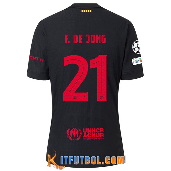 Camisetas De Futbol Barcelona (F. DE JONG #21) 2024/2025 Segunda
