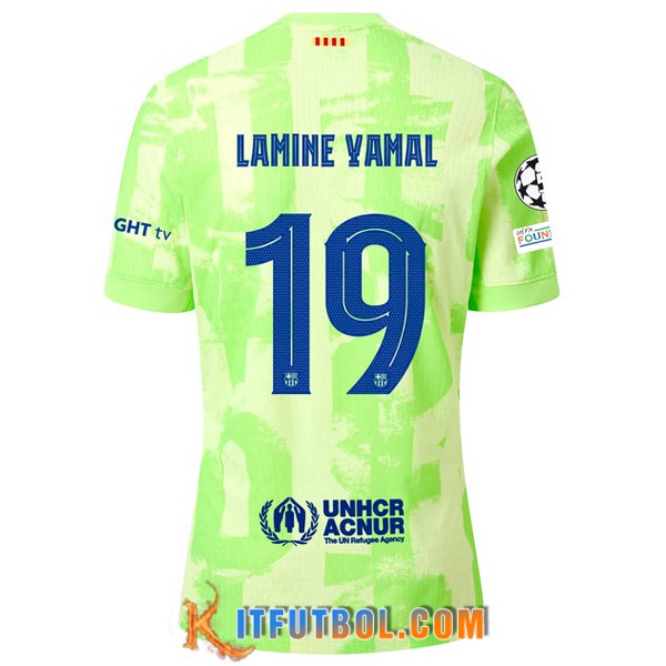 Camisetas De Futbol Barcelona (LAMINE YAMAL #19) 2024/2025 Tercera