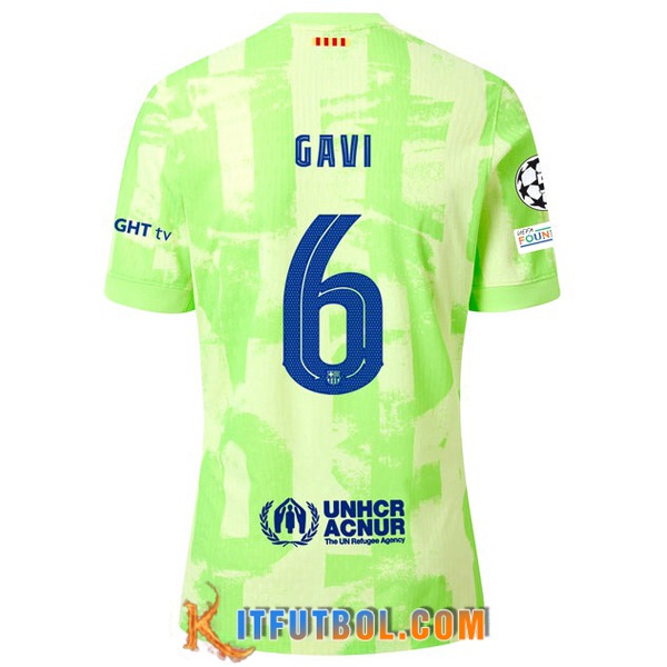 Camisetas De Futbol Barcelona (GAVI #6) 2024/2025 Tercera