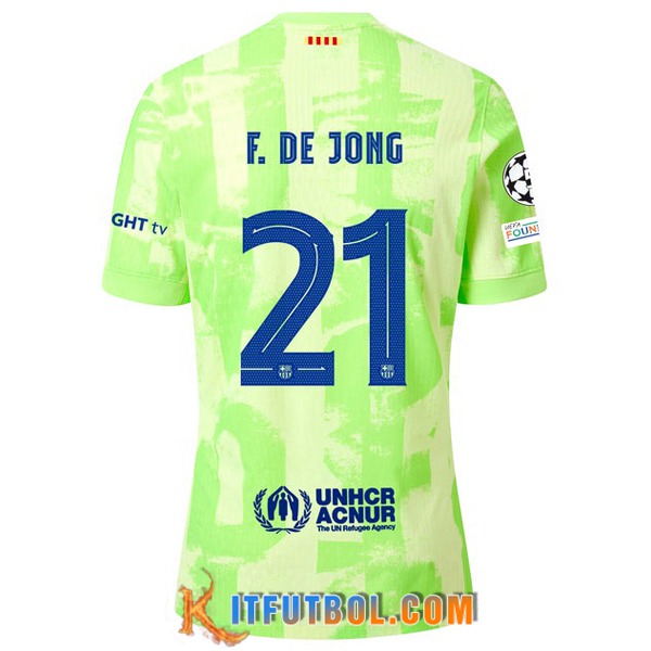 Camisetas De Futbol Barcelona (F. DE JONG #21) 2024/2025 Tercera
