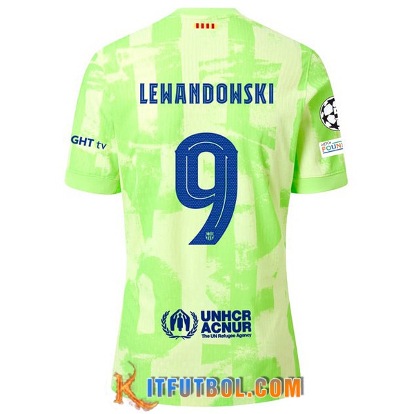 Camisetas De Futbol Barcelona (LEWANDOWSKI #9) 2024/2025 Tercera