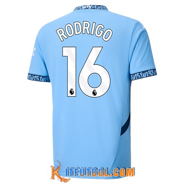 Camisetas De Futbol Manchester City (RODRIGO #16) 2024/2025 Primera