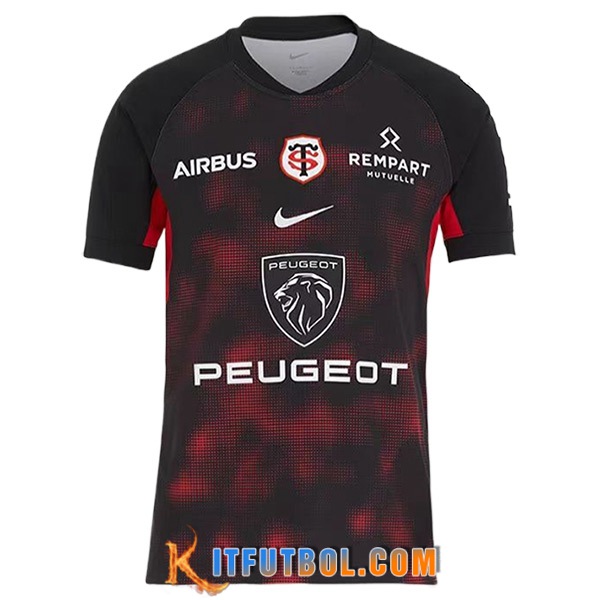 Camiseta de manga corta F1 Stade Toulousain Team Negro/Rojo 2024
